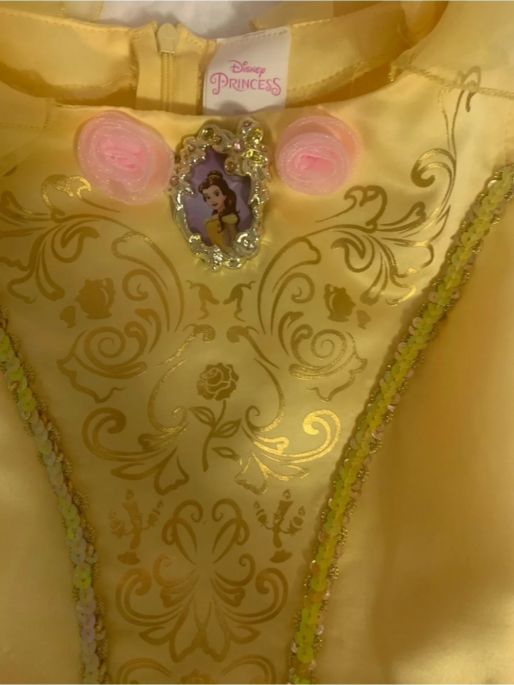 Disney Yellow Bella-Inspired Princess Dress Costume